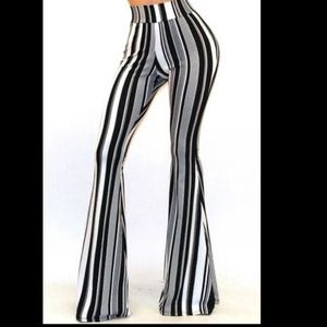 Black & White striped BellBottoms